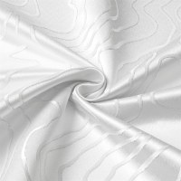 Additional picture of Jacquard Tablecloth Silver Ripple Pattern 54" x 72"
