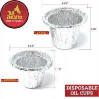 Additional picture of Aluminum Disposable Oil Drip Cups Large Size 44 Count