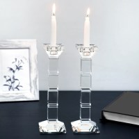 Additional picture of Crystal Candlesticks Square Design 10.2"