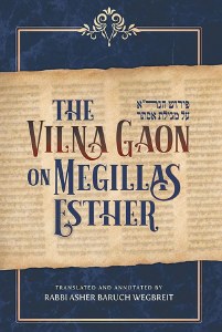 The Vilna Gaon on Megillas Esther [Hardcover]
