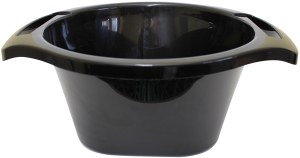 Wash Bowl Plastic Black