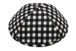 iKippah Black Gingham Size 5