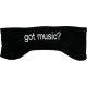Headband Fleece Blk Got Music?