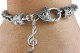 Bracelet Crystal Treble Heart