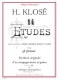 14 Etudes Op 18 de Klose Pno A