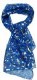 Scarf Notes Gold Royal Blue