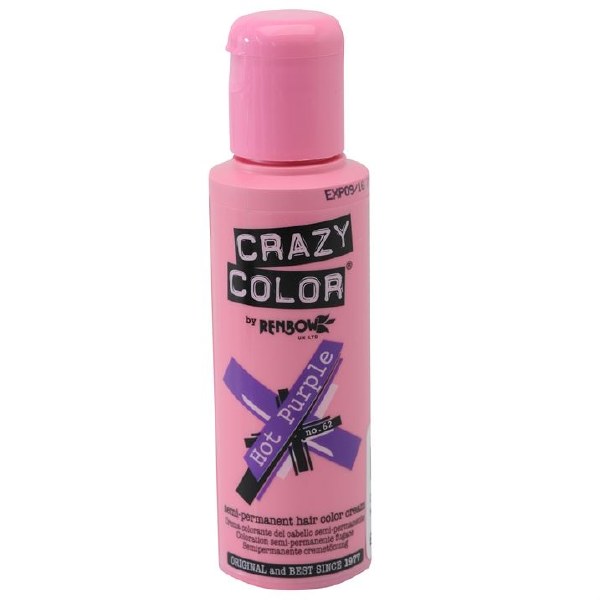 Crazy Color Hot Purple 100ml Terrisales Salon Supplies