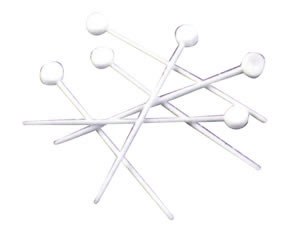 Hair Tools White Standard Plastic Roller Pins Terrisales Salon