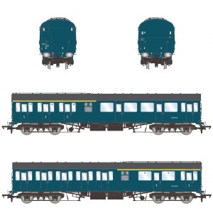 Accurascale OO ACC2345-E43043 BR Mk1 57' Non-Gangway Coach - CL - BR Rail Blue: E43043