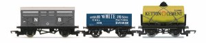 Hornby RailRoad OO R60135 Triple Wagon Pack, Various - Era 3