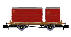 BR ‘Conflat P’ No. B932956 (with crimson containers)