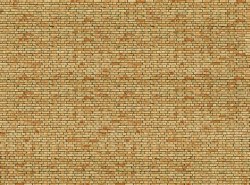 Yellow Brick 3D Cardboard Sheet 25 x 12.5cm