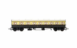 Collett 'Bow Ended' E131 Nine Compartment Composite Left Hand 6360 GWR Chocolate & Cream (Shirtbutton)