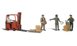 Workers With Forklift