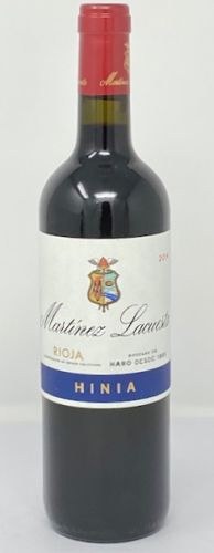Martinez Lacuesta 2014 Reserva, Hina Tempranillo