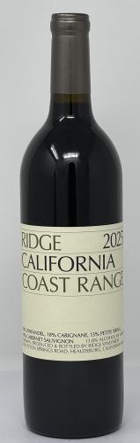 Ridge 2025 Coast Range Zinfandel Blend