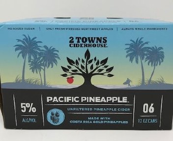 2 Towns Ciderhouse Pacific Pineapple Cider 2 Towns Ciderhouse Pacific Pineapple Cider