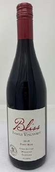 Bliss Family Vineyards 2018 Pinot Noir Bliss Family Vineyards 2018 Pinot Noir