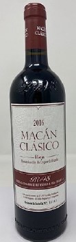 Bodegas Benjamin Rothschild and Vega Sicilia 2016 Macan Clasico Tempranillo Bodegas Benjamin Rothschild and Vega Sicilia 2016 Macan Clasico Tempranillo