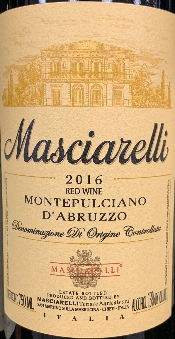 Masciarelli Montepulciano d'Abruzzo 2016(750ML) - PJ Wine, Inc.