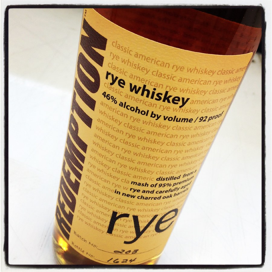 Redemption High Rye Bourbon Ny 750l Pj Wine Inc
