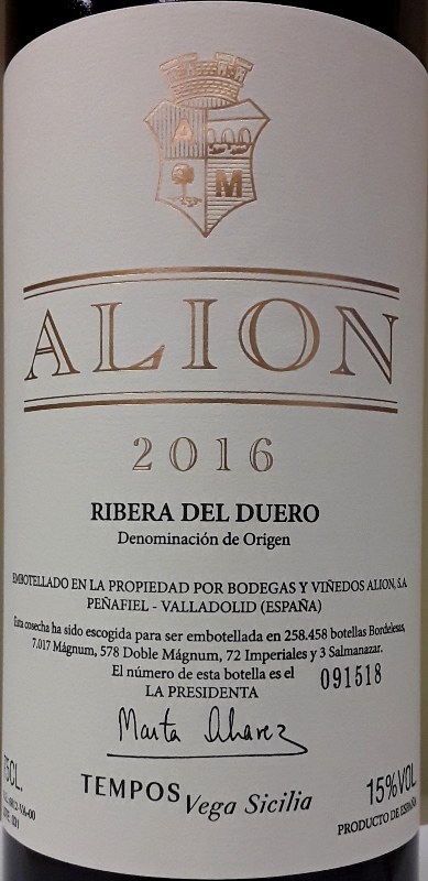 Alion Ribera Del Duero 2016 750ml Pj Wine Inc