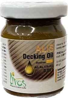 Alis Decking Oil Boxwood sample by Livos
