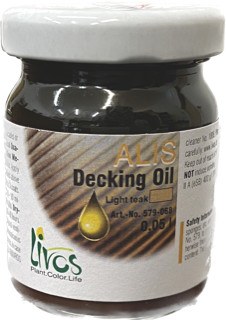 Alis Decking Oil Light Teak Sample by Livos