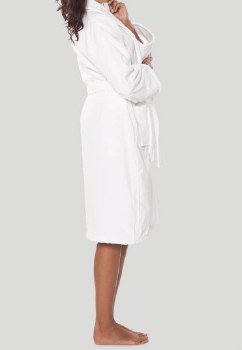Resort Robe Certified Organic Cotton White