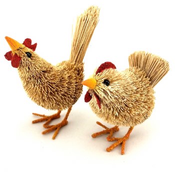 Animal Hen &amp; Rooster pair 7cm
