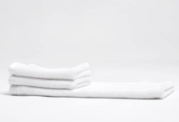 Face Towel Certified Organic Cotton White
