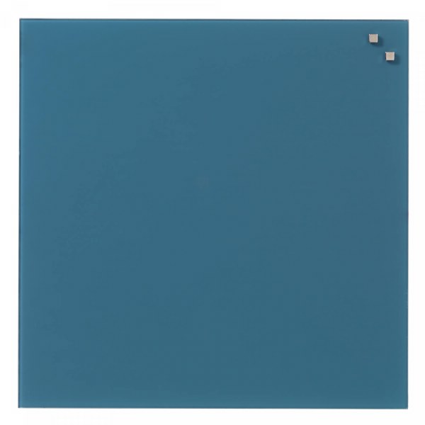 NAGA Magnetic Glass Noticeboard JEANS BLUE 100 x 100cm