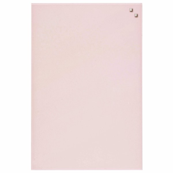 NAGA Magnetic Glass Noticeboard POWDER 40 x 60cm
