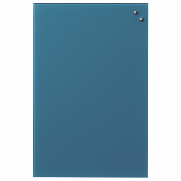 NAGA Magnetic Glass Noticeboard JEANS BLUE  40 x 60cm