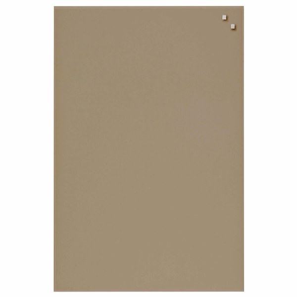 NAGA Magnetic Glass Noticeboard BEIGE 40 x 60cm