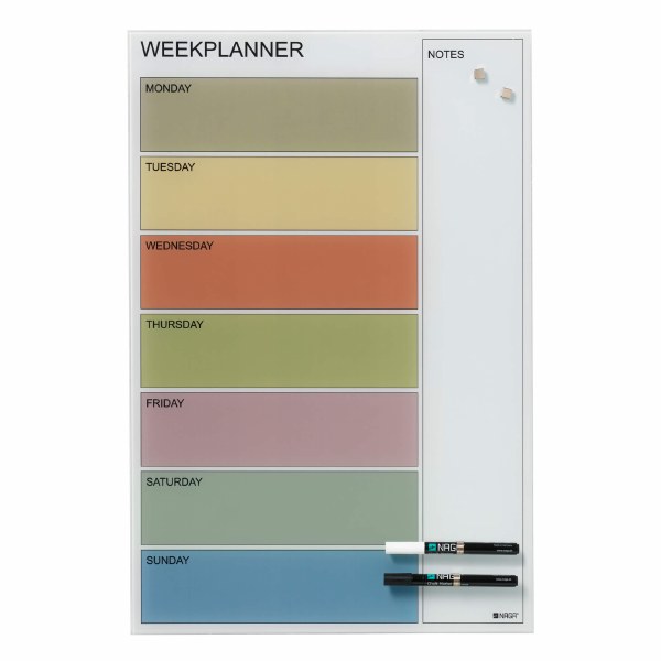 Naga Magnetic Glass Week Planner 40 x 60cm