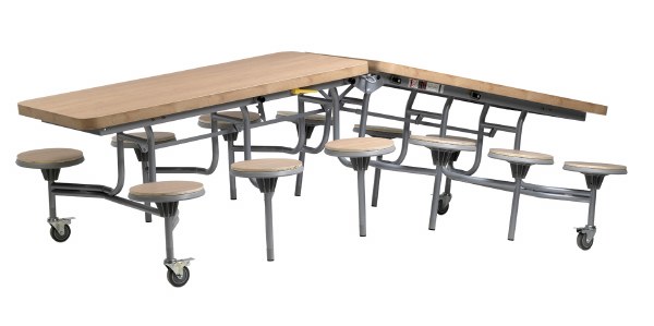12 Seat Primo Rectangular Mobile Folding Table