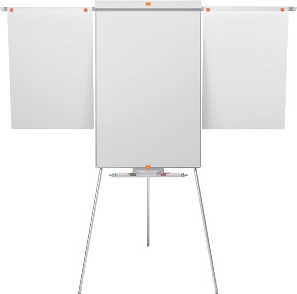 Nobo 1902046 Essence Tripod Steel Magnetic Whiteboard Easel with Extendable Arms