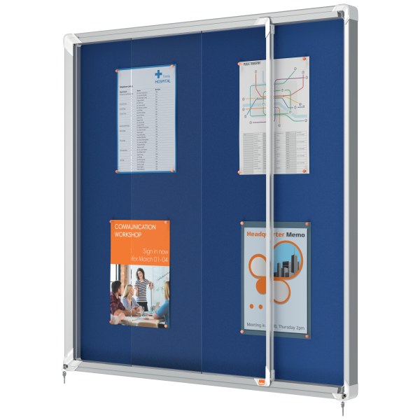 Nobo 1902566  Premium Plus Lockable Noticeboard