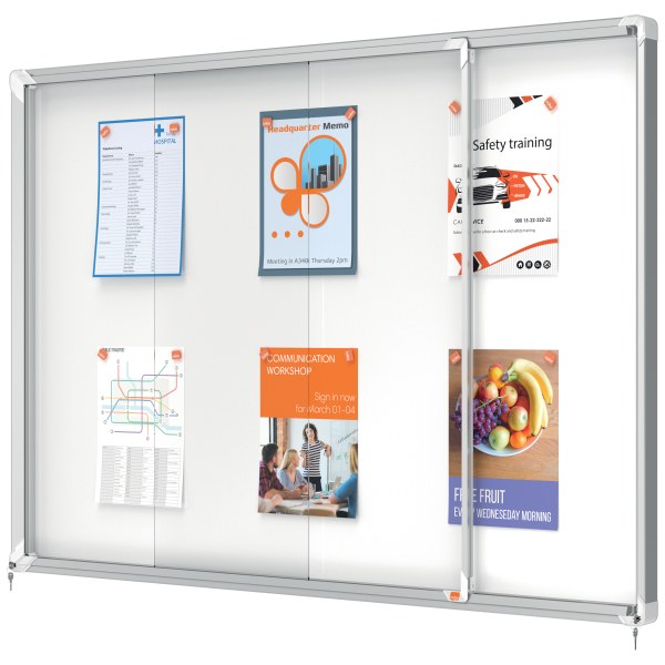 Nobo Premium Plus Lockable Whiteboard