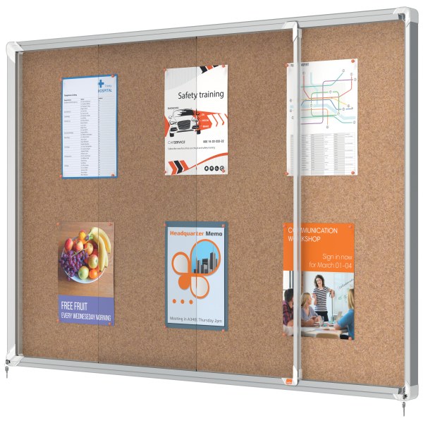 Nobo 1902575 Premium Plus Lockable Noticeboard