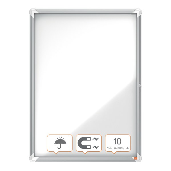 Nobo 1902580 Premium Plus Outdoor Lockable Whiteboard