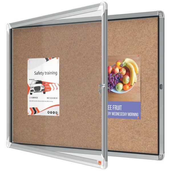 Nobo 1915326 Premium Plus Lockable Noticeboard - Boards Direct