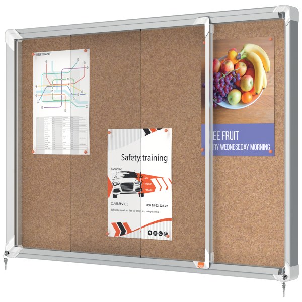Nobo 1915331 Premium Plus Lockable Noticeboard
