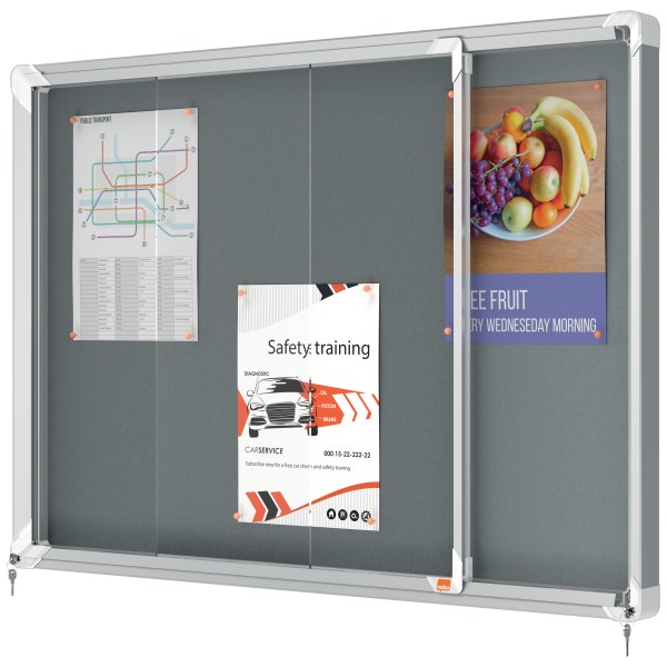 Nobo 1915336 Premium Plus Lockable Noticeboard