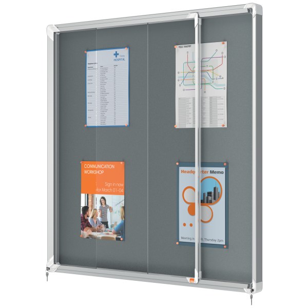 Nobo 1915337 Premium Plus Lockable Noticeboard