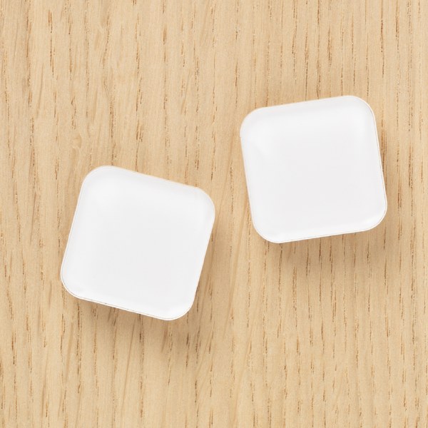 Naga Squircle Acrylic Magnets White Pk 2