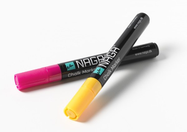 Naga Chalk Markers Orange/Pink 4.5mm (Pack 2)