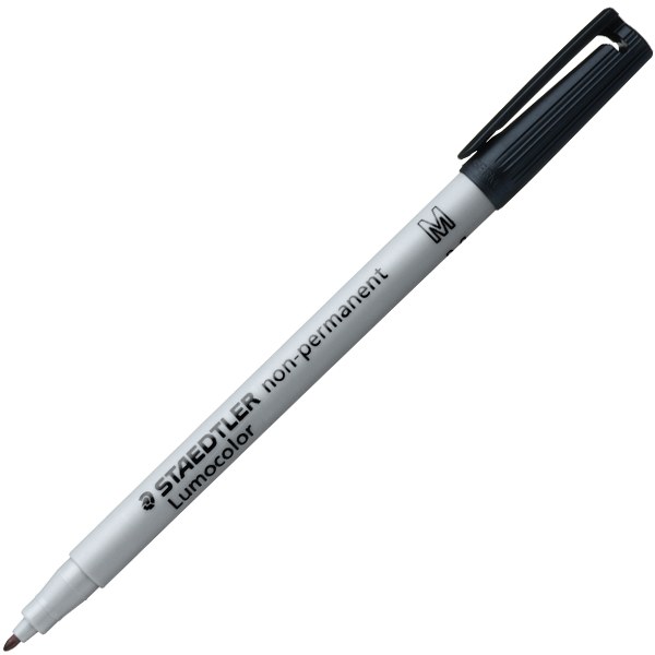 Staedtler 315 Lumocolour Pen Non-Permanent BLACK Medium 1.0mm Pack of 10
