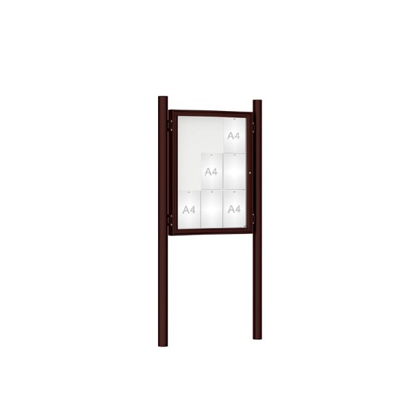Premium Post Mounted Outdoor Noticeboard